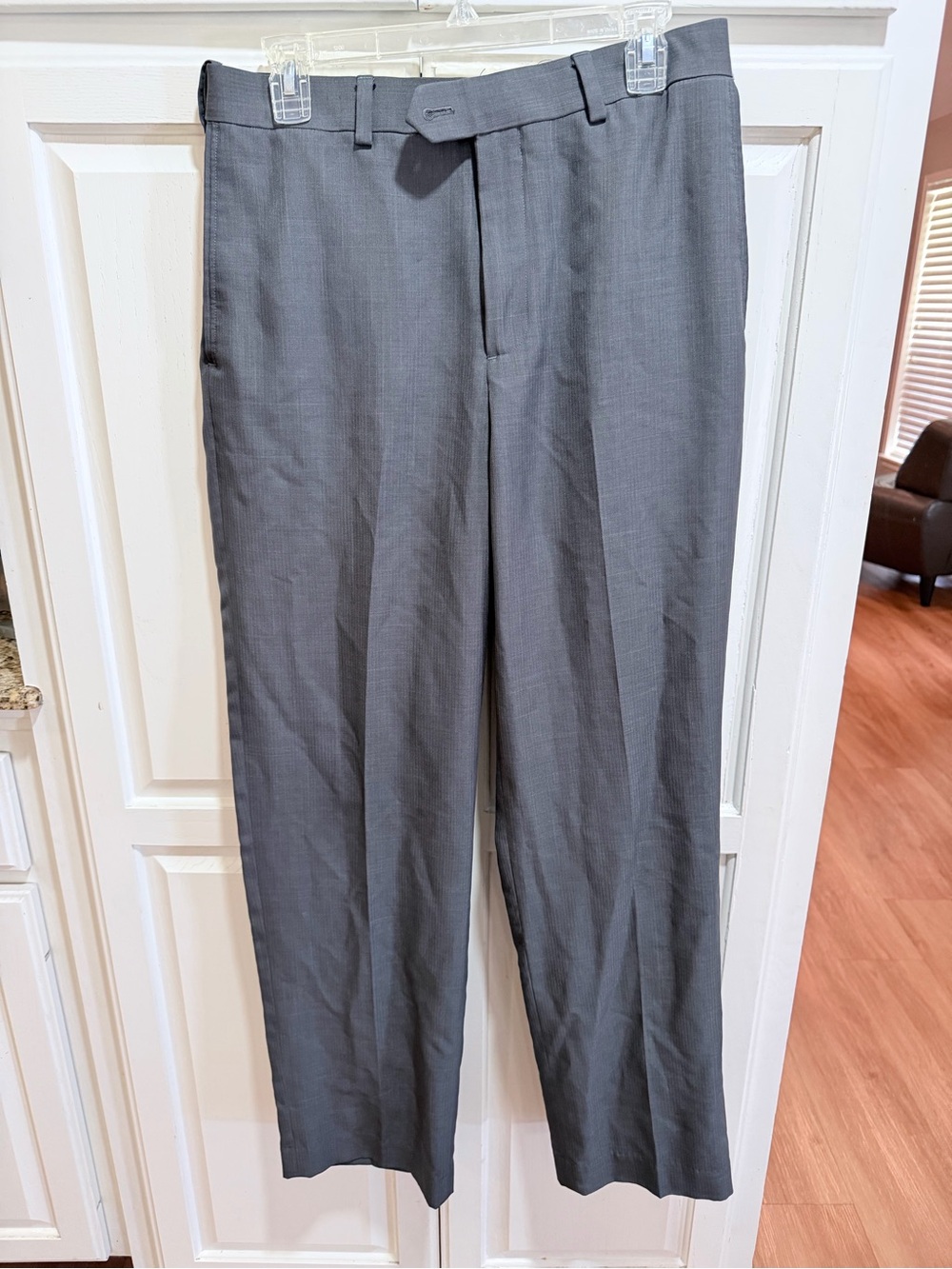 Roundtree & Yorke Men's Gray Dress Pants